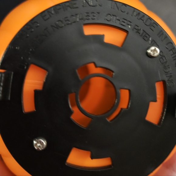 Vintage Empire Witch Pumpkin Blow Mold 8" Halloween Light Topper New - Picture 3 of 3